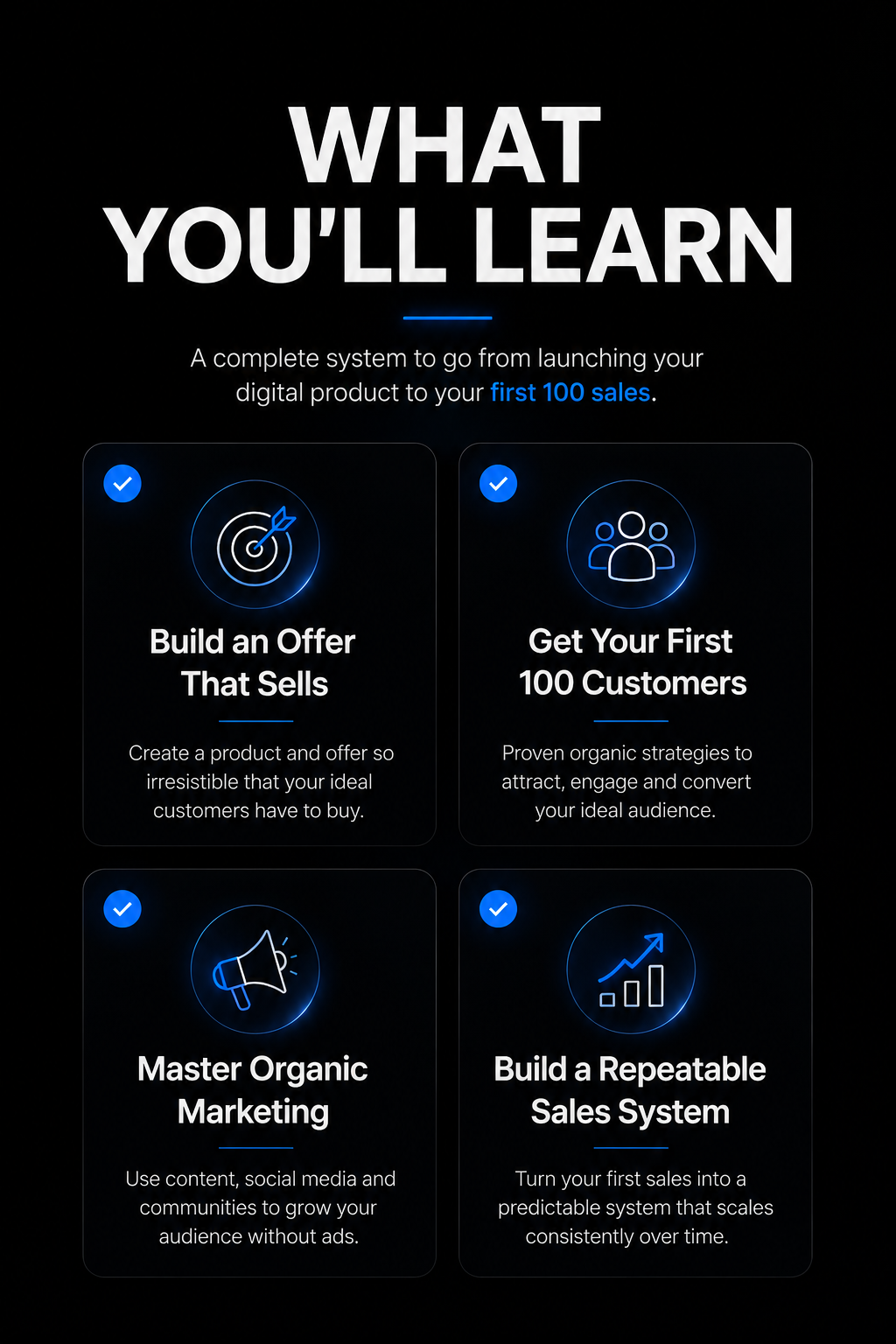The first 100 sales